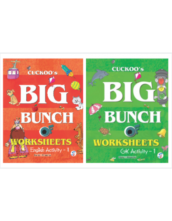Cuckoo's Big Bunch of Worksheets - Set of 2 (English Activity 1 & Gk Activity 1)