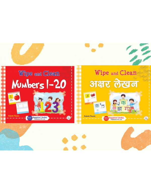 Wipe and Clean - Set of two (Numbers 1-20 & Ak...